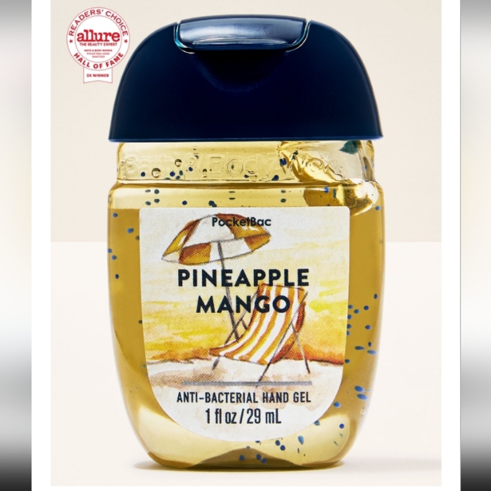 Bath & Body Works Pineapple Mango Hand Gel - Blue and Yellow